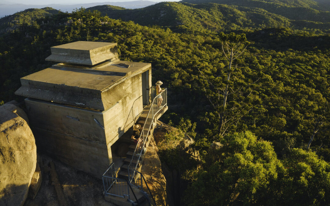 A woman looks out from the summit of Forts Walk Magnetic Island